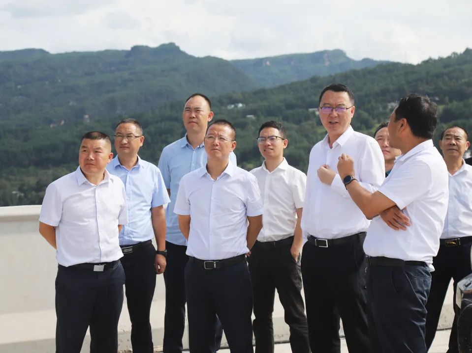 四川省交通運(yùn)輸廳黨組成員、總工程師王茂奎到鎮(zhèn)廣高速王通段A1合同段調(diào)研